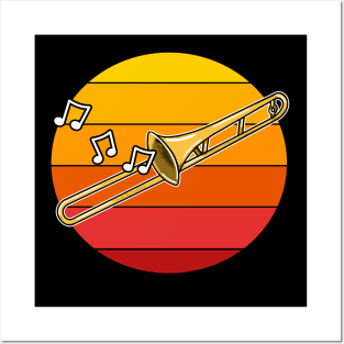 Trombone Summer Festival Trombonist Brass Musician Posters and Art